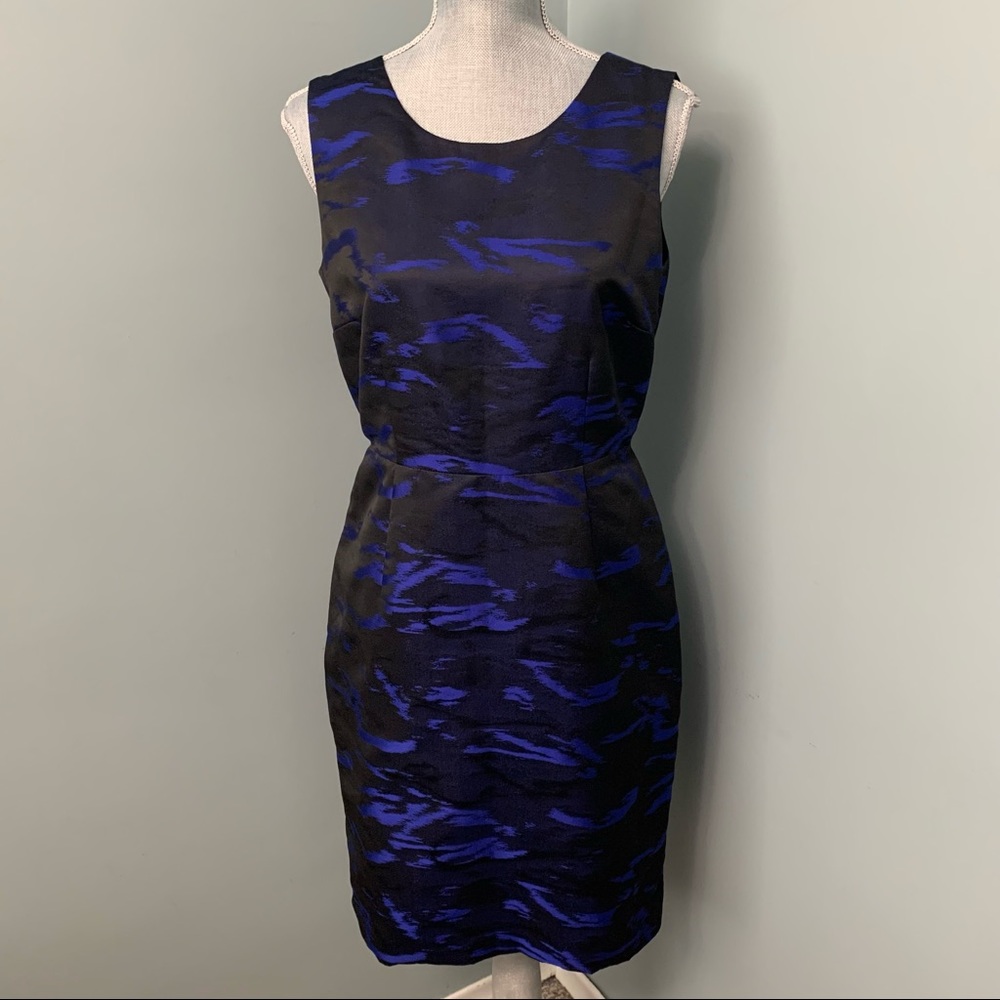 ELLEN TRACEY Shiny cocktail DRESS Women’s SIZE 8 sleeveless wedding guest